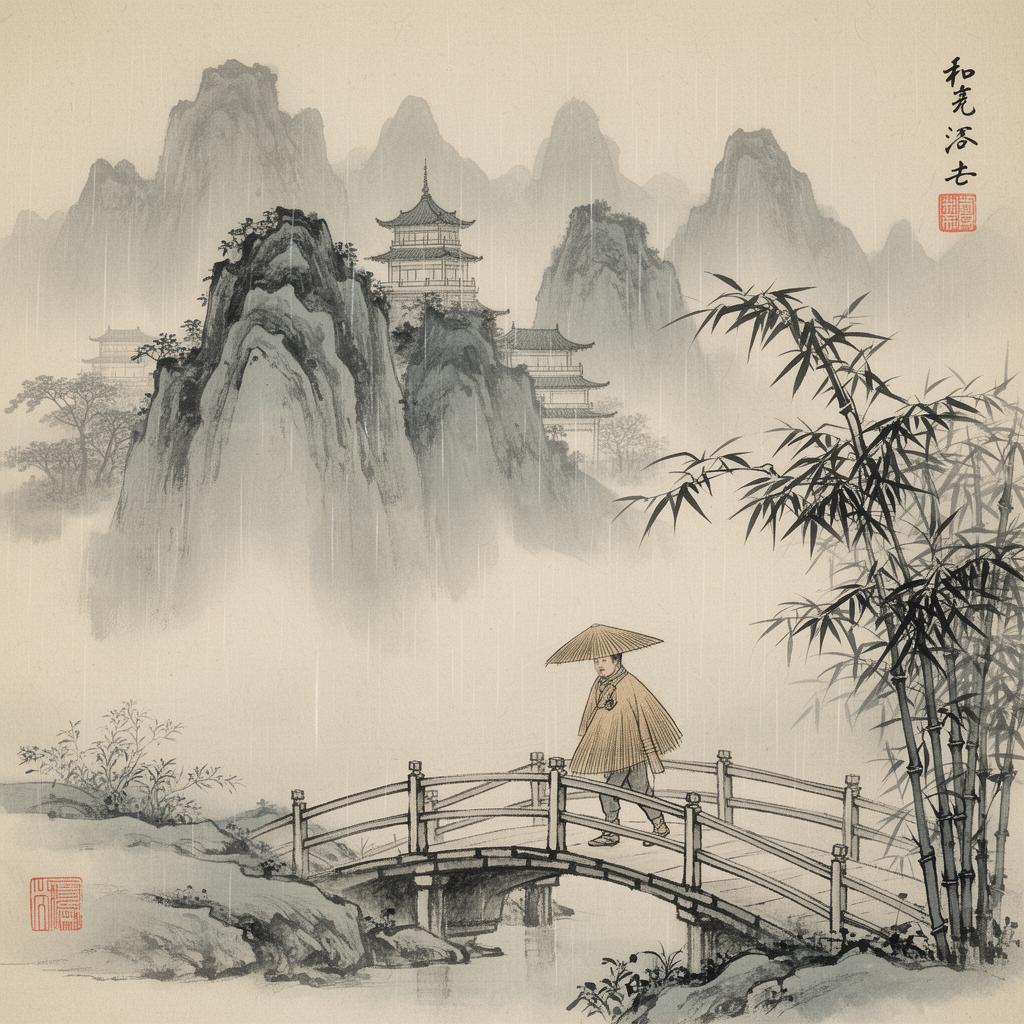 Mountains in Mist — Shuimohua · Ink Wash from China